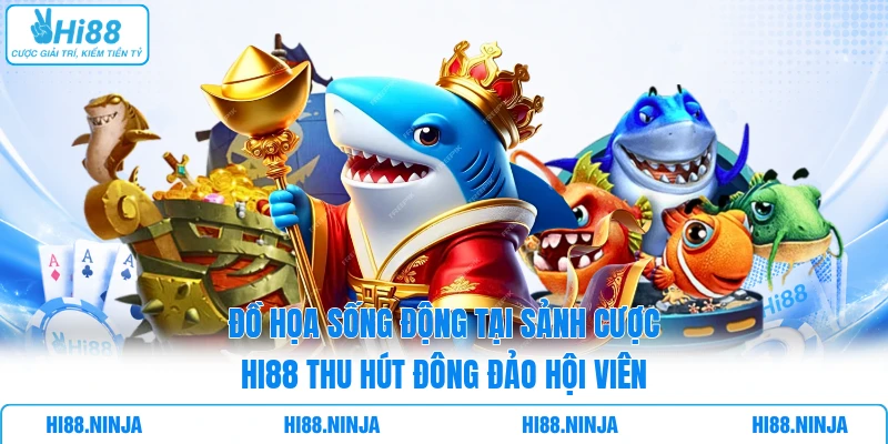 Đồ họa sống động tại sảnh cược HI88 thu hút đông đảo hội viên 
